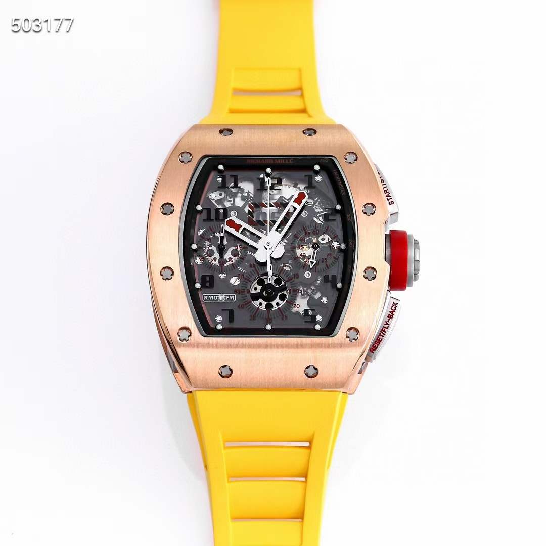 리차드밀 2023 RM011 FM 엘로우스트랩 시계 워치